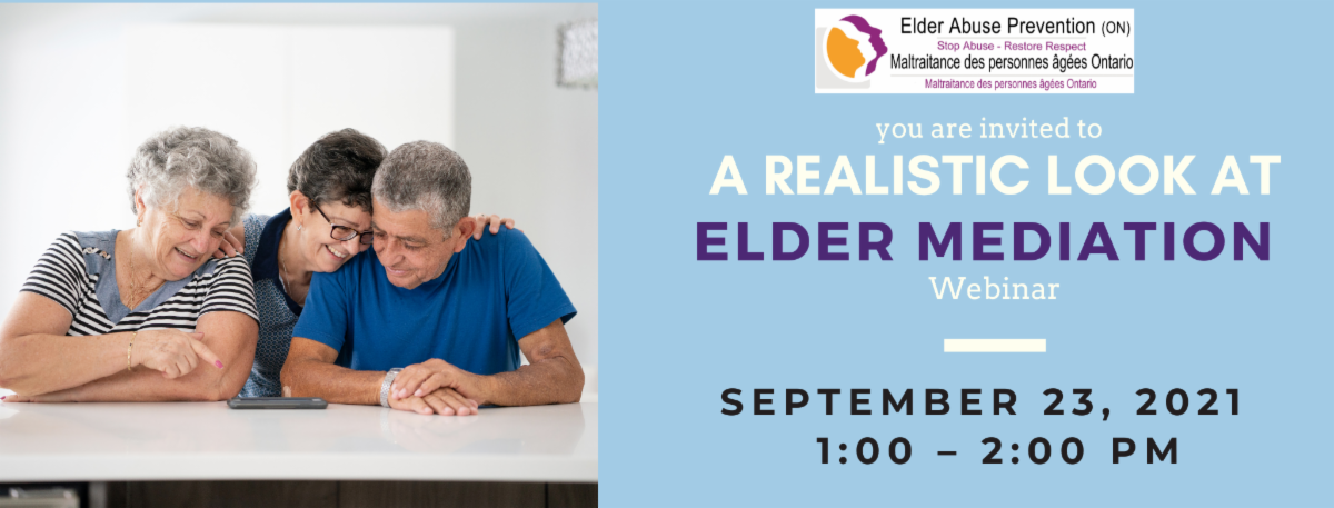 A realistic look at elder mediation