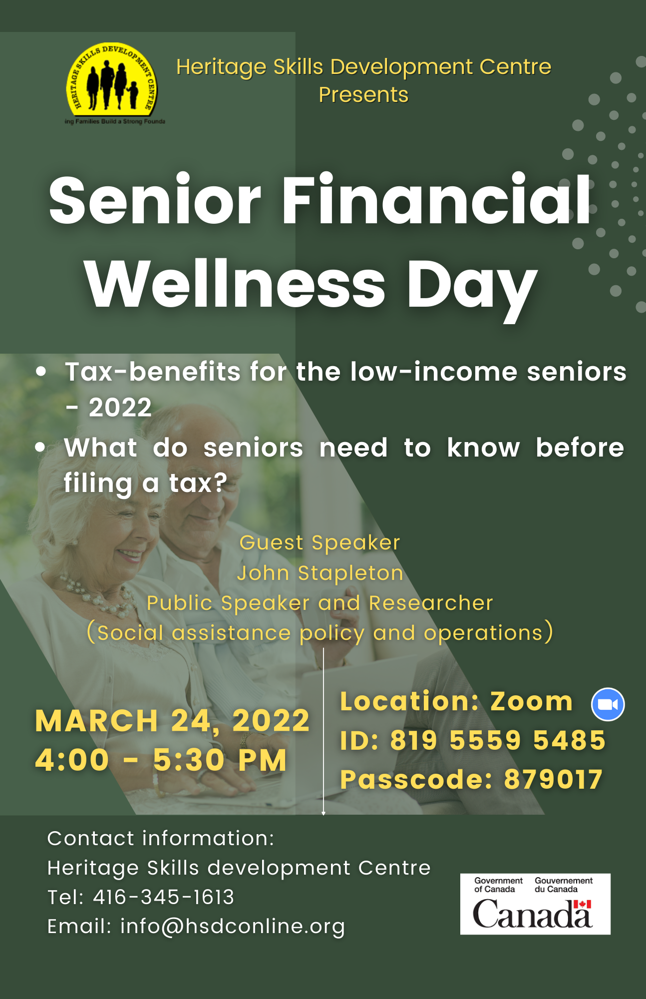 Senior financial wellness day