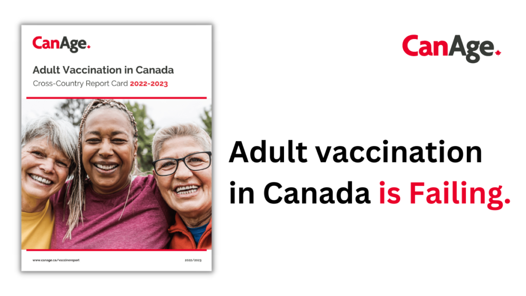 cover of 2022-2023 vaccine report card with three women standing close together